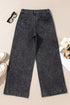 Patch Pocket Straight Leg Loose Fit Jeans